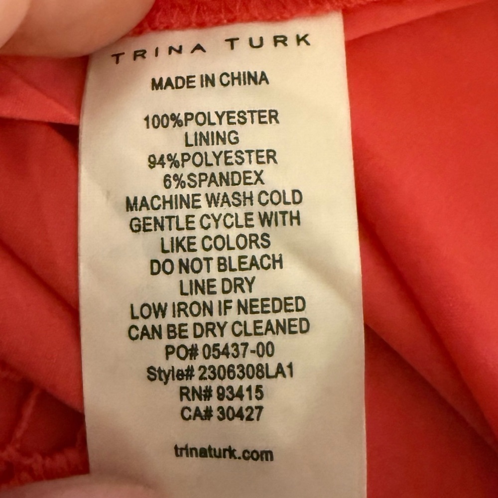 Trina Turk Stella 2 Strapless Lace Midi Dress Moroccan Sunset Size 8 NWT - Picture 10 of 10